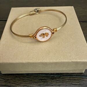 Luca + Danni Gold Elephant Bangle Bracelet